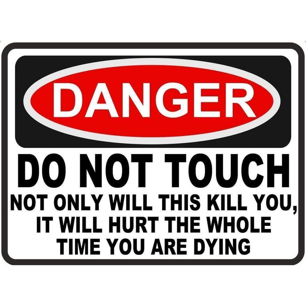 Vintage Warning Metal Tin Signs Danger Do Not Enter Wall Decor for Garage Garden Restaurant Bars Cafe Clubs Retro Posters Plaque