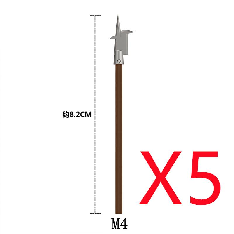 MOC Medieval Building Blocks Character Parts Model Toy Castle Knight Soldier Sword Bow Armor Shield Spear Piercing Parts Bricks
