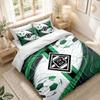 Bettwäsche-Set 1 Bettbezug 2 Kissenbezüge Borussia Mönchengladbach Aufdruck Schlafzimmer Heimdekoration