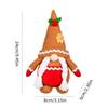 Gingerbread Man Christmas Gnome Decoration Plush Christmas Elf Decoration Farmhous Santa Tomte Swedish Face Figurines
