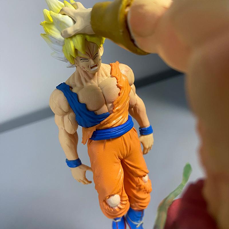 Anime Drogan Boll broly Vs Son Gocool Figurine 20cm Gk Pvc Action Figures Statue Collection Model Toy Gifts