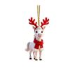 Christmas Pony Ornament 2D Acrylic Hanging Decor for Car And Tree Cute Horse Design Holiday Gift for Kids