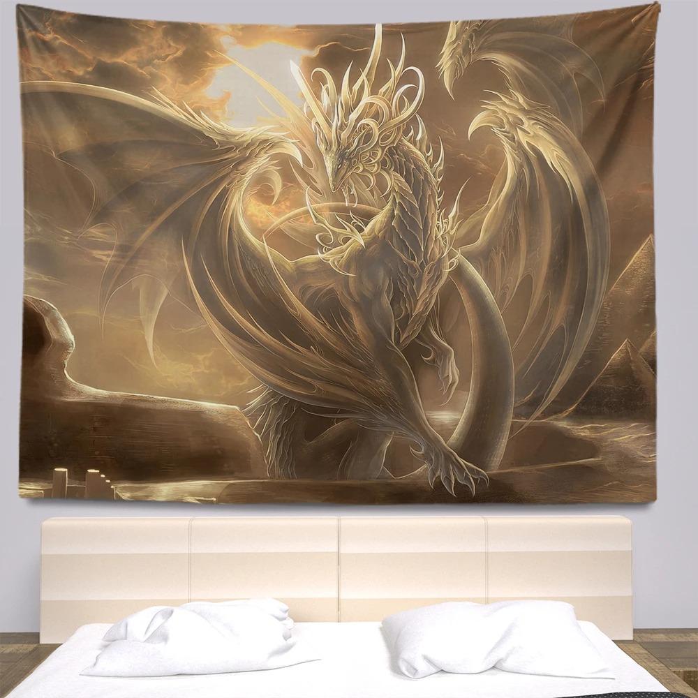 Fierce Dragon Hanging Cloth Office Living Room Tapestry Home Wall Decoration Tapestry