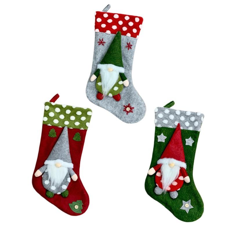 Christmas Socks Gift Bag Christmas Ornaments Children's Candy Bag Christmas Socks Gifts Candy Socks Pendant