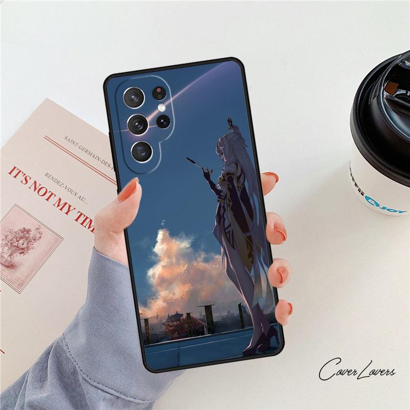 Genshin Impact NingGuang phone case For Samsung Galaxy S24 S25 S23 S22 Ultra Note 10 20 Plus S20 S21 FE Cover