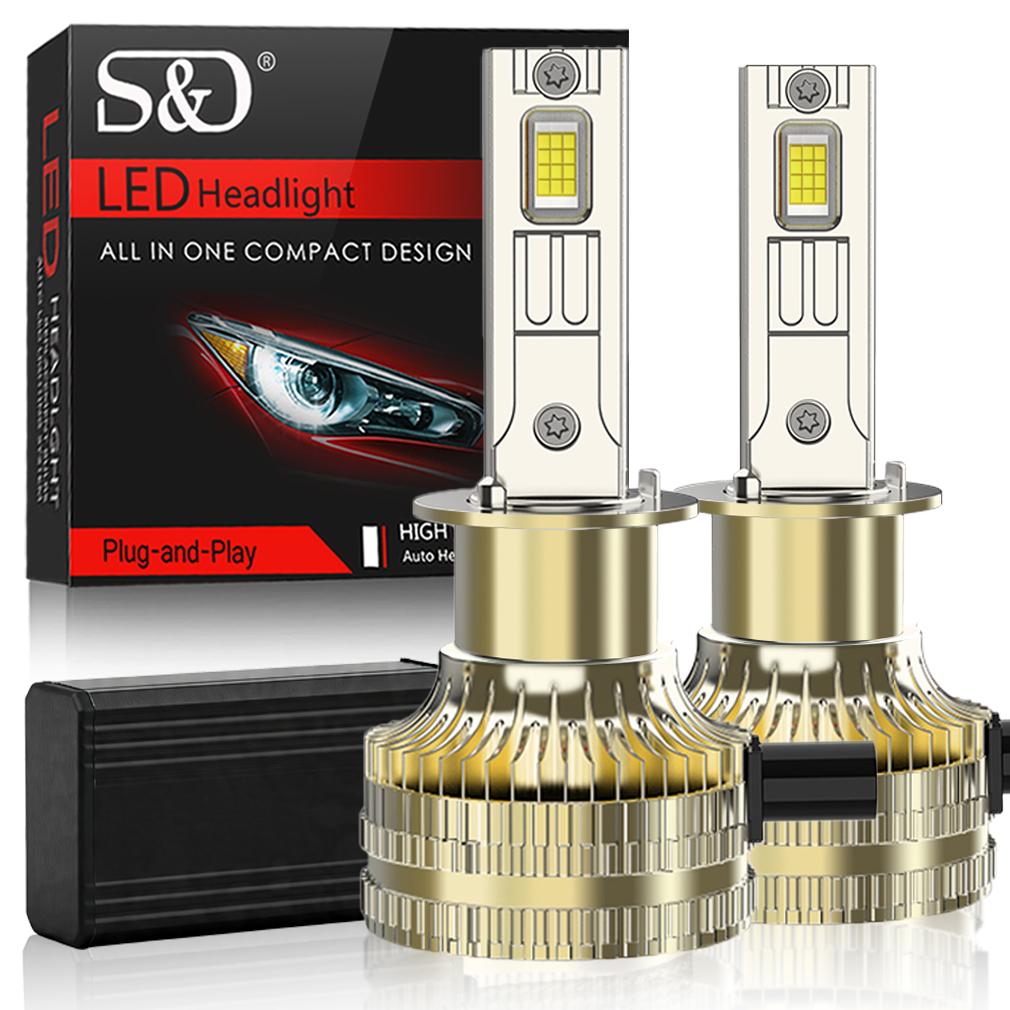 2 Stück H4 H7 LED-Scheinwerferlampen 6000K H1 H8 H11 LED 9005 HB3 9006 HB4 AutoLampe 9012 Hir2 Hohe Leistung 140W 70000LM Canbus CSP Chips Scheinwerfer