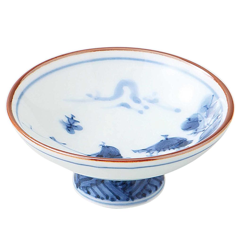 Hasami Ware Kosho Kiln 30ml Ground Pattern Landscape Made In Japan 278105