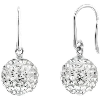 Dangling Earrings - LOVA LOLA VAN DER KEEN - 925 Sterling Silver - White Crystals - Hook System