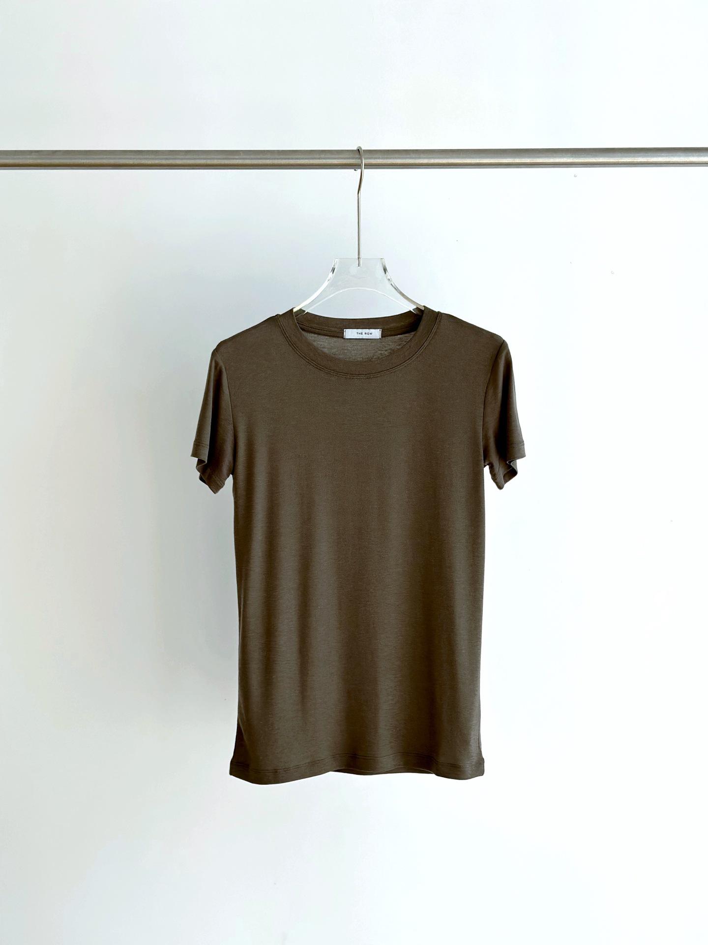 

G Quality R Home Women s Classic Minimalist Lyocell Tencel Wool Short-Sleeved Top Large