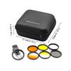 Coral Lens with Storage Bag CPL for Phone Graduated Photography Accessories 52mm 6 Lenses Clip on