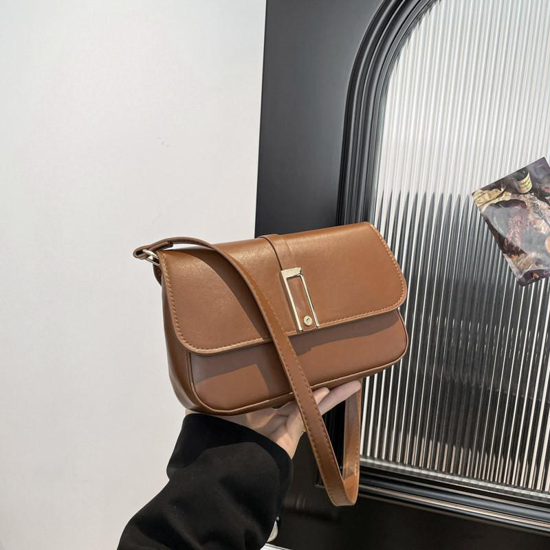 Chic Contemporary Pu Shoulder Bag For Women With Unique French Design And Versatile Colors