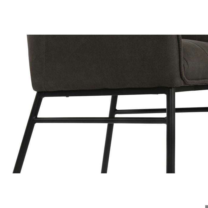 Chaise loft - DKD Home Decor - Métal - Noir/Brun foncé/Gris foncé - 1 place - Design industriel
