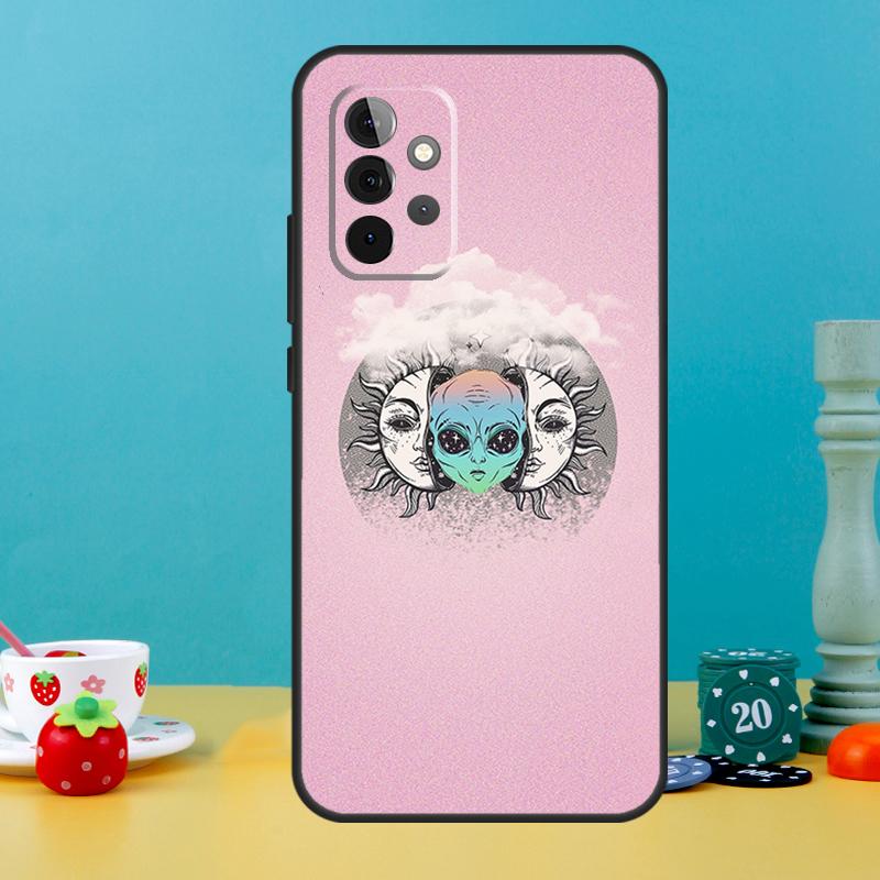 Alien Kawaii Art Case For Samsung Galaxy A15 A16 A05 A26 A36 A56 A52 A53 A33 A13 A34 A54 A14 A35 A55 A22 A32