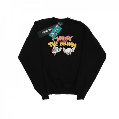 Womens/Ladies Pinky And The Brain Heads Sweatshirt