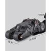 1/18 Classic Movie Car 2008 Bat-mobile Alloy Bat Sports Car Model Diecast Metal Race Combat Vehicles Model Sound Light Kids Gifts