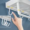 Tuqiu Bathroom Shelf Bath Shower Shelf Aluminum White Bathroom Shampoo Holder Corner Shelf Wall Mounted Kitchen Storage Holder