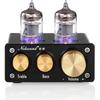 Nobsound NS-10P Mini Röhrenvorverstärker Hi-Fi AUX Line Vorverstärker mit Bass-Höhen-Regelung