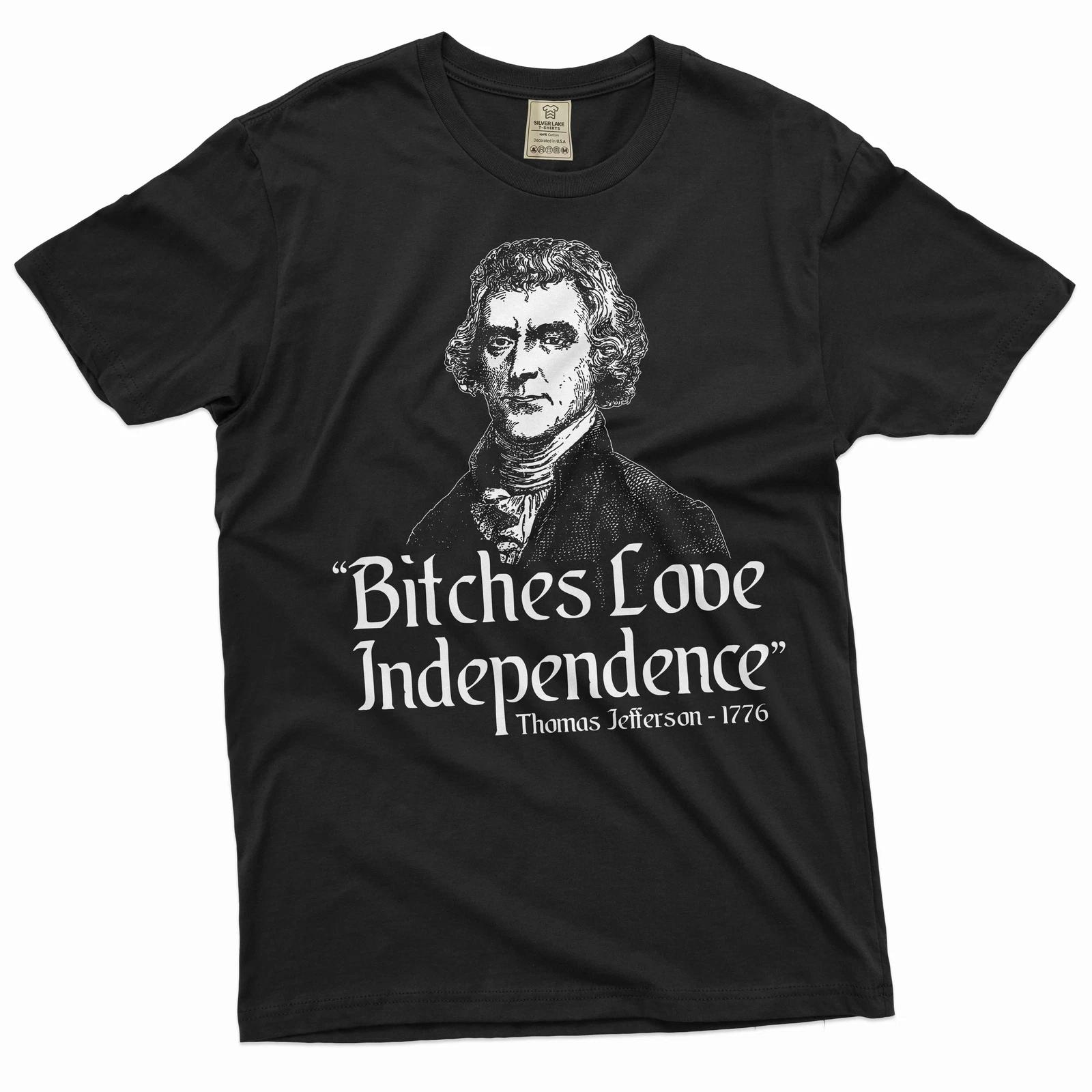 Men s Thomas Jefferson T-shirt 4th of July shirts funny joke patriotic shirts L