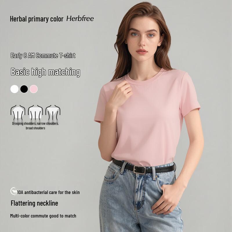 

Women s Tencel Lyocell Cool-Touch Short Sleeve T-Shirt M