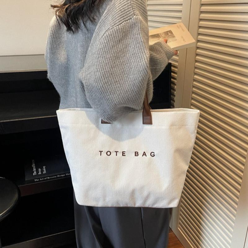 Vintage Stylish Tote Bag Lightweight Spacious Casual and Minimalist Commuting Bag for Women Office Work Daily Use Shoulder Bags
