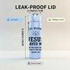 1PC Jesus Saved Me Faith Quote Graphic,750ml Color Plastic Sports Water Bottle,Leakproof Flip Straw Lid,Suitable for Sports Office Home Use