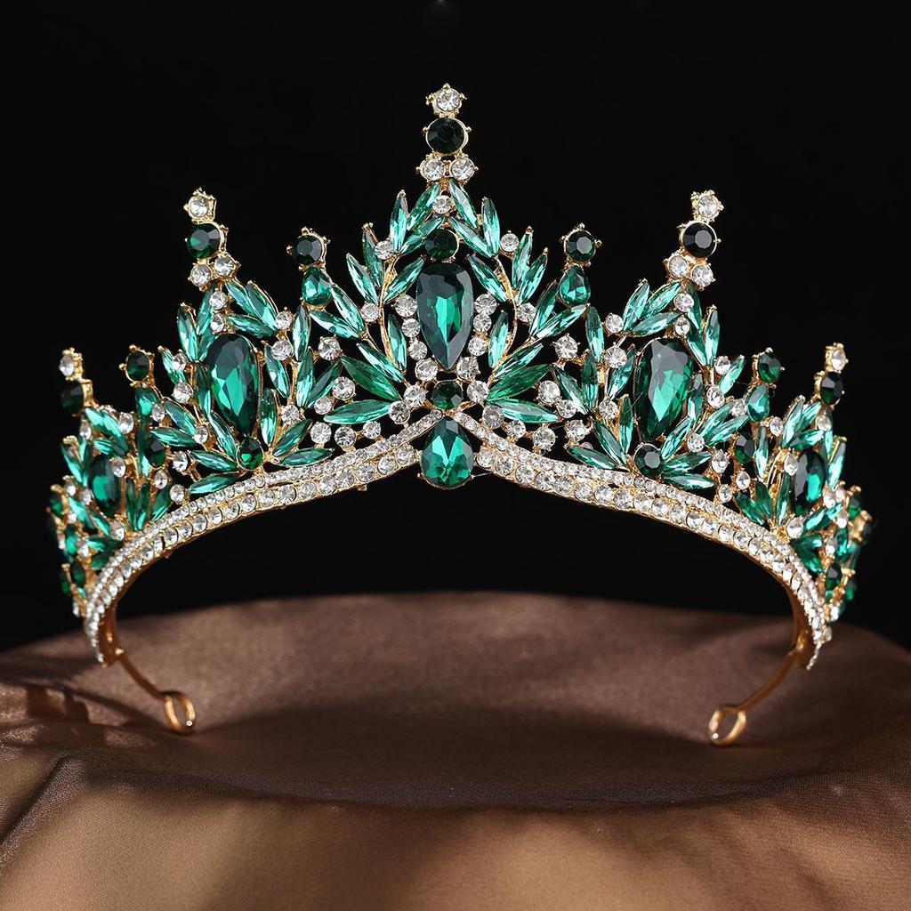 Baroque Tiara Headwear for Brides  High end Headwear Super Sparkling Water Diamond Princess Hair Tiara  Wedding Dress and Evening Gown Accessories