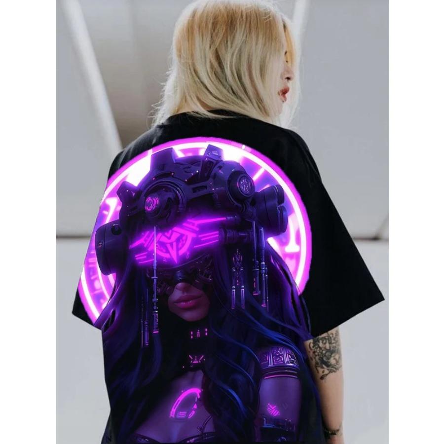 2024 Summer Fashion T-shirts Men Women Unisex Oversize Anime Character Japanese Style Streetwear Super Cool Couple T-shirts