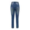 Omen's Hole Slim Washed Calf Pants Jeans Long Pants