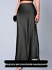 European & American Women's Imitation Silk Long Skirt, 2025 Spring/Autumn Collection