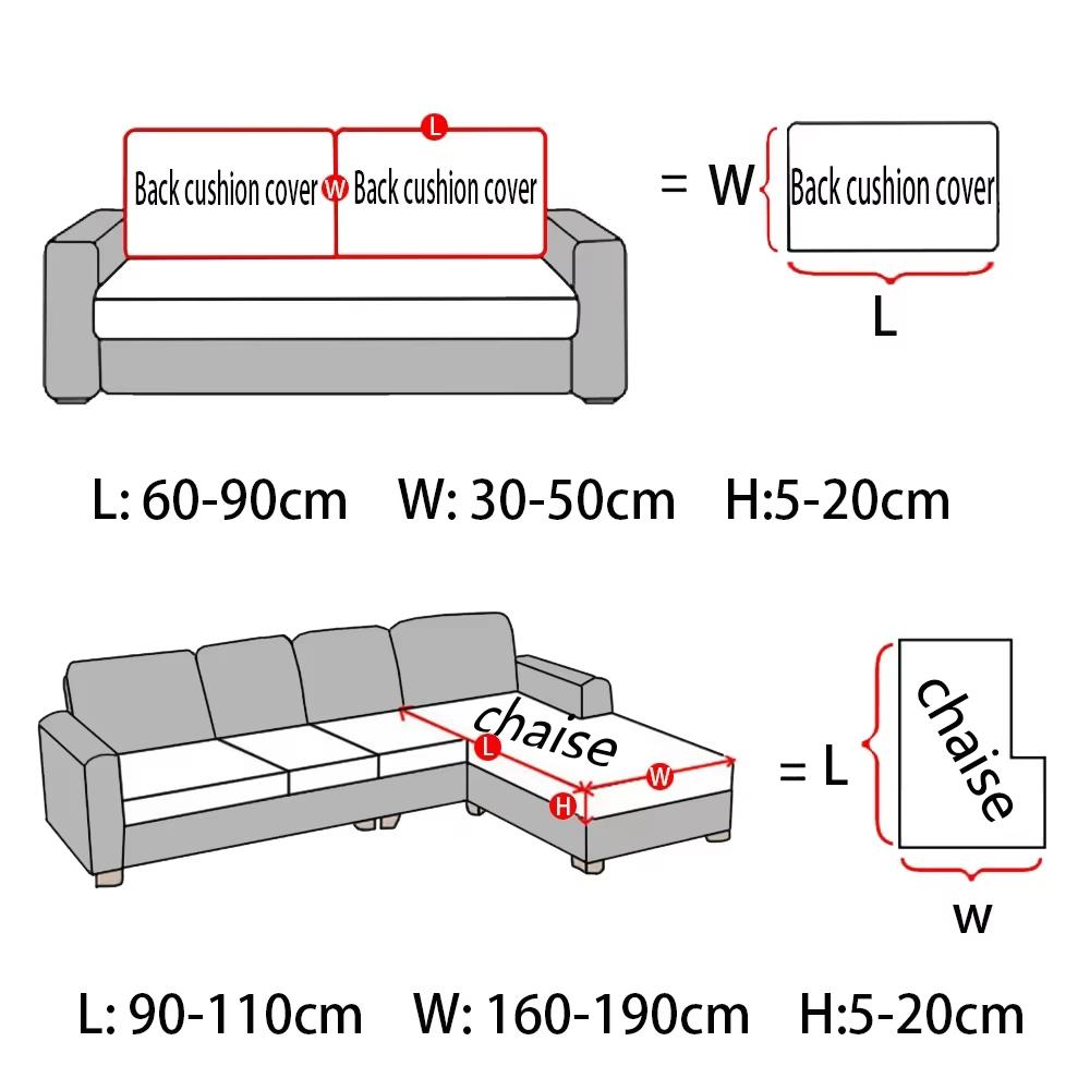 Velvet Sofa Seat Cover Cushion Cover For Living Room Thick Soft Stretch Sofa Covers Washable Sofas Slipcover For Home Hotel