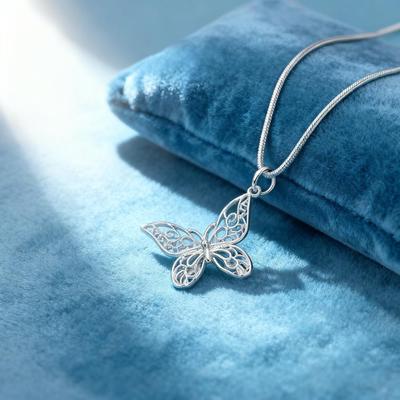 Fashion Kpop   Copper Custom Butterfly Necklace Street Versatile Jewelry for Women Wedding Party Gift DIY Accessory