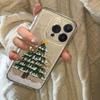 Crystal Clear Drop-Proof Christmas Tree iPhone Case for 13/14/15Pro/16ProMax/17 Models