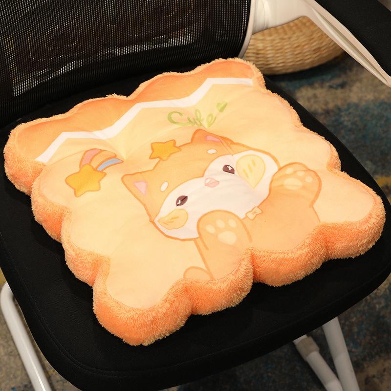 Girl Heart Cute Children'S Chair Seat Cushion Student Classroom Plush Warm Fart Cushion Winter Office Backrest Chair Cushion