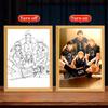 Light Painting Picture Frame Anime Figures Haikyuu!!  Shoyo Hinata Led Night Lights Bedroom Home Decorative Kids Gift Moon Lamps