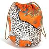Multi Pouch Musardine Potion Drawstring Bag Leopard Print Pouch