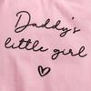 Baby Print Baumwoll Body „Daddy's Little Girl“ Rosa Kurzarm Jumpsuit Onesie