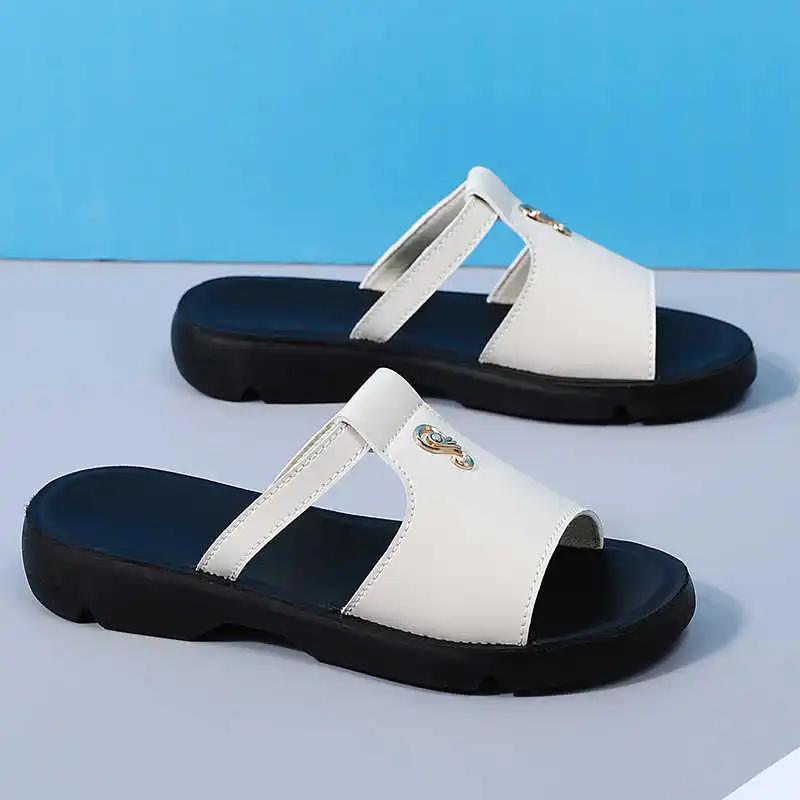 Fashion Spring Two Strips Women's Bathing Slippers Ladies Shoes 42 Brown Sandal Women Sneakers Sports Universal Brands In Offers