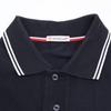 MONCLER Black 2020 Pique Polo Shirt tops S blackUsed