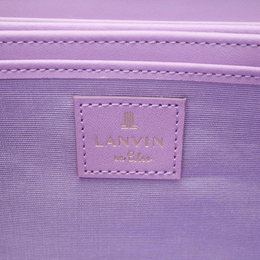 LANVIN en Bleu Luxembourg Women's Large Zip-Around Long Wallet with Bill and Card Slots, Size 480119-32 (Old Rose)