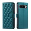For Google Pixel 6a,Pixel 7,Pixel 7 Pro,Pixel 7a,Pixel 8,Pixel 8 Pro...PU Leather Diamond Checkered Pattern Wallet Handbag Case Cover