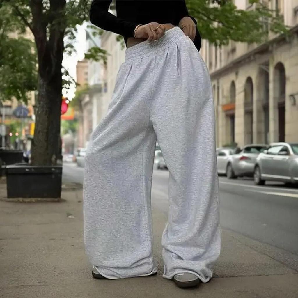 Dámské tepláky s širokými nohavicemi, Joggers dámské, volný střih tepláků, Pohodlné široké tepláky