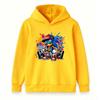 Kids Boys Girls Casual Pullover Hoodie, Cool Hip Hop Urban Graffiti Character Print Long Sleeve Soft Hooded Sweatshirt for Casual Daily Wear Street