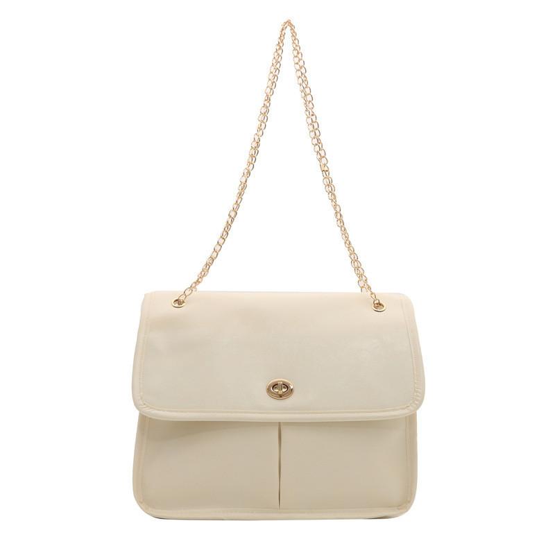 Stylish 2024 Vintage Casual Fashion Shoulder Bag In White Brown Khaki And Black