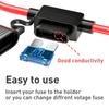 Car Fuse Holder Waterproof Mini Blade Adapter Splash-proof Box for 12V 30A in Line Cutoff Switch Socket Damp Proof Fuse Socket Fuse Holders1