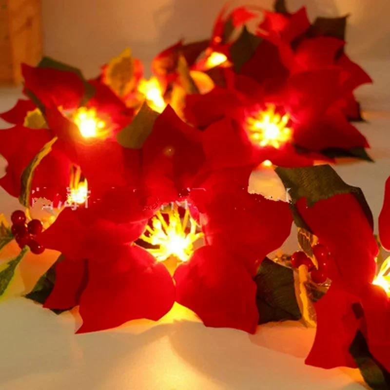 2M 10Led Garland LED Lights Decoration Autumn Light String Holiday Decorative Lights (Batteries Not Included)