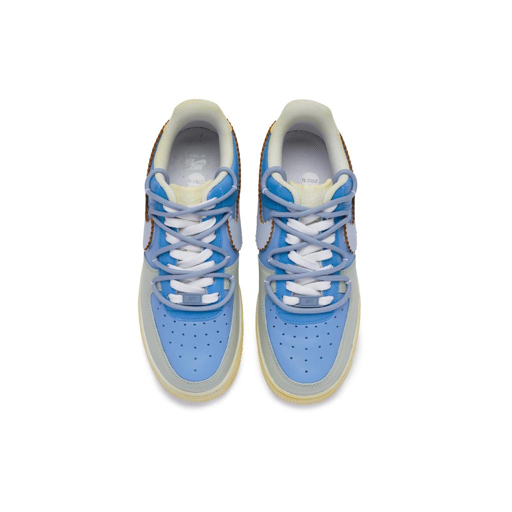 Nike Air Force 1 Low top Skateboard Shoes Men's Blue Yellow Gray CW2288-111(Team80-S-BOX)