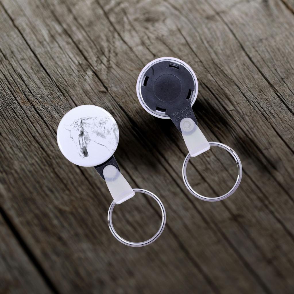Lipizzan - Unique Keychain with a Horse Picture, Handmade Product, Light and Handy Pendant from Art-Dog Brand