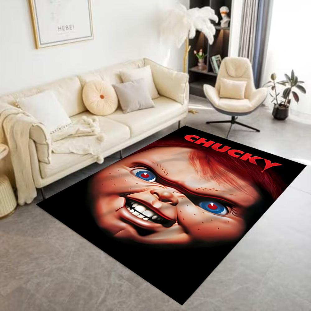 Chucky's Country Adventure Floor Rug Office Rug Design for Game Room Study Room Dormitory Entryway Antislip Carpet Office Home Decor