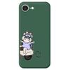 For iPhone 16e Case Helmet Girl Pattern Printing Straight Edge TPU Phone Back Cover