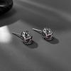 European American Stainless Steel Earrings With Male Personality Retro Hip-hop Street Skull Punk Style Titanium